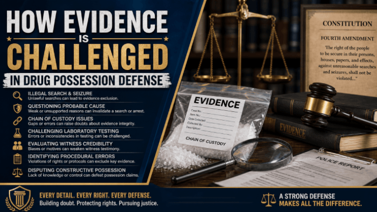 How Evidence Is Challenged in Drug Possession Defense